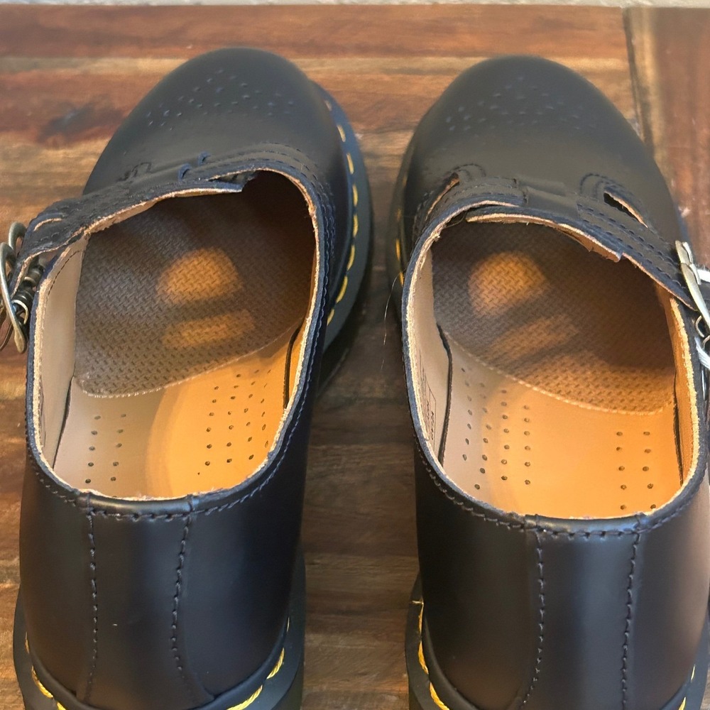 Dr. Martens 8065 Mary Jane Shoes Womens US 8 Black Smooth Leather NWT - Picture 11 of 14